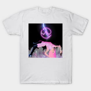 Girl in outer Space Illustration. T-Shirt